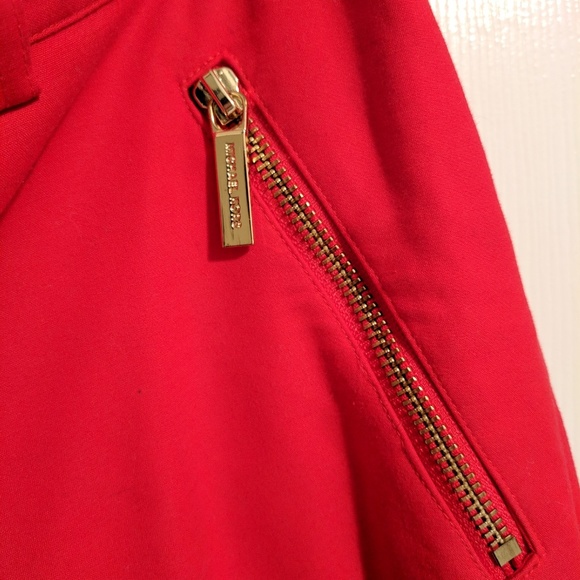 Michael Kors red crop pants - Picture 3 of 4